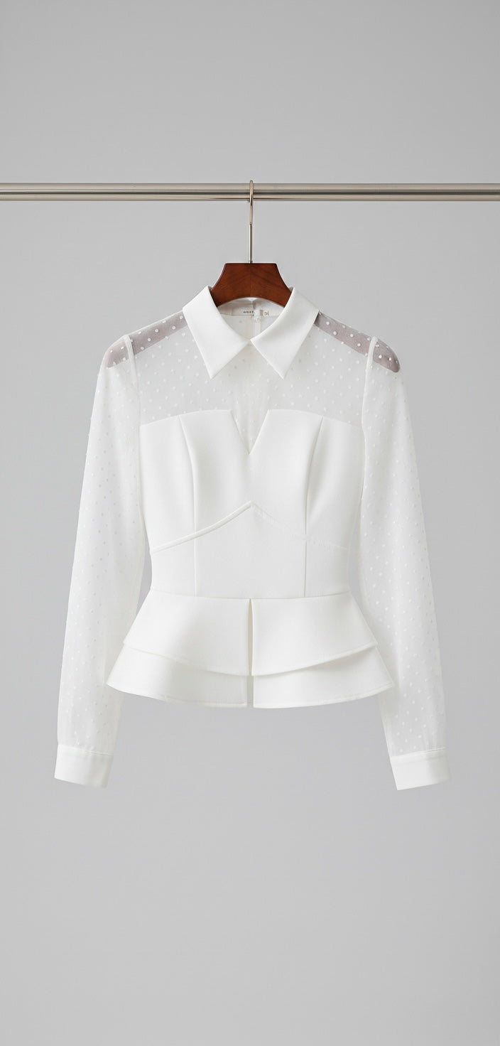 Sheer Detail Shirt