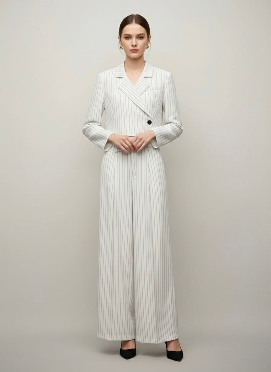 The Sculpted Pinstripe Duo