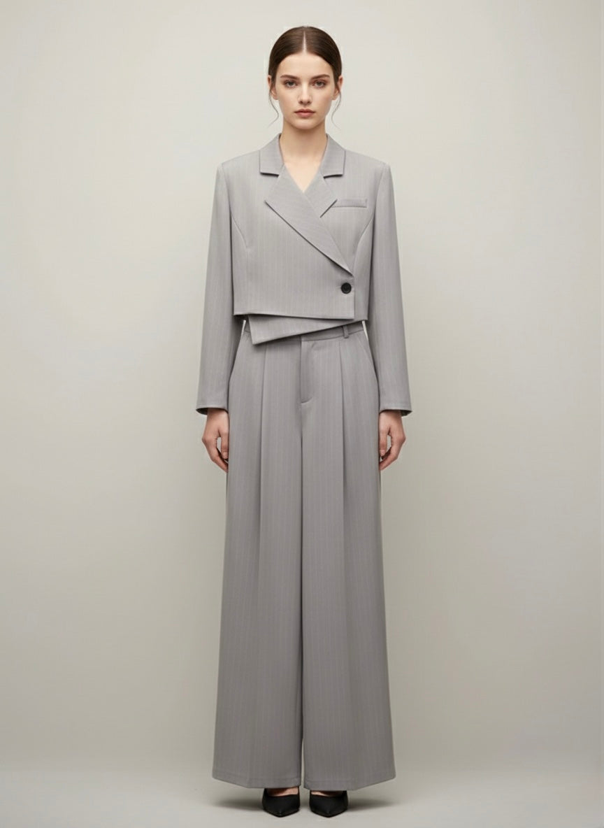 The Sculpted Pinstripe Duo