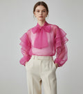 Bright Sheer Bow Top