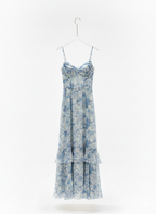 Floral Tiered Midi Dress