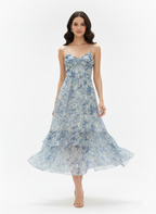 Floral Tiered Midi Dress