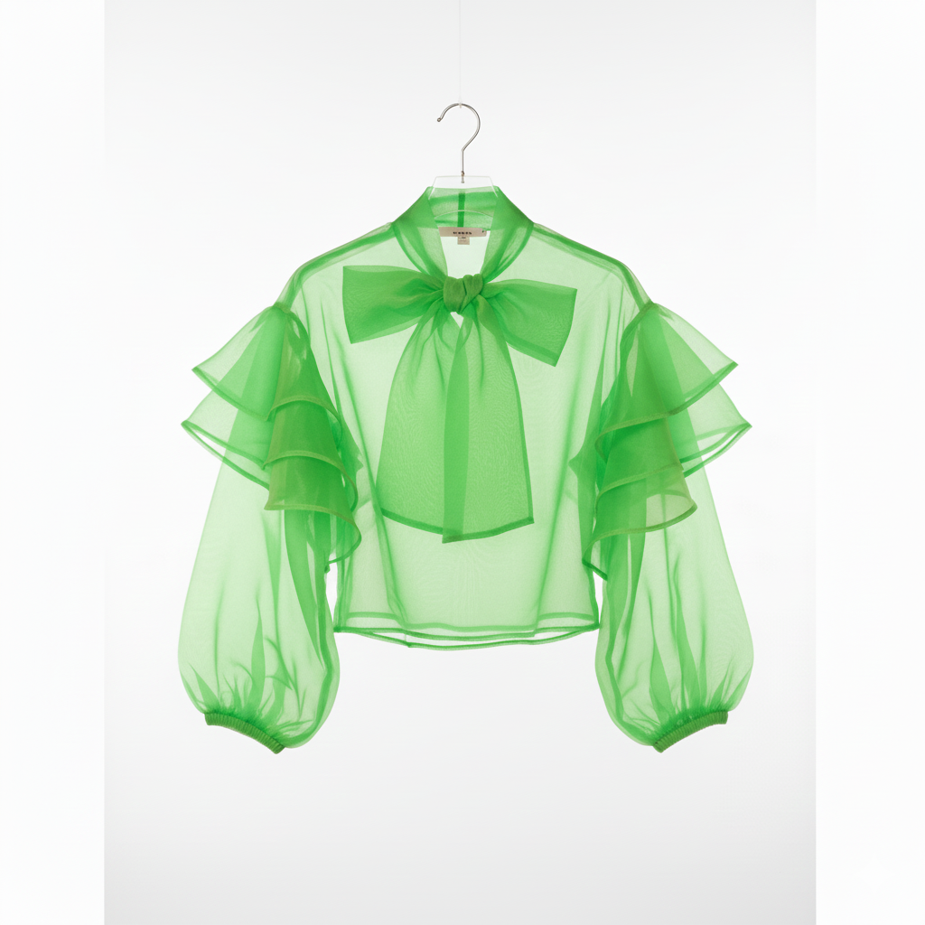 Bright Sheer Bow Top