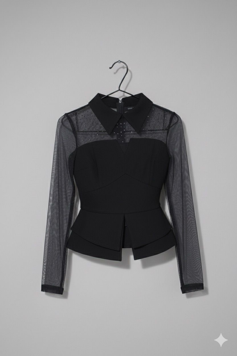 Sheer Detail Shirt